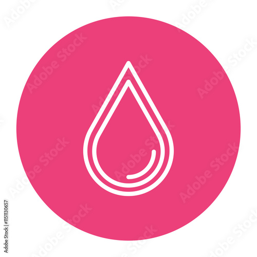 Blood Drop icon vector image. Can be used for World Diabetes Day.