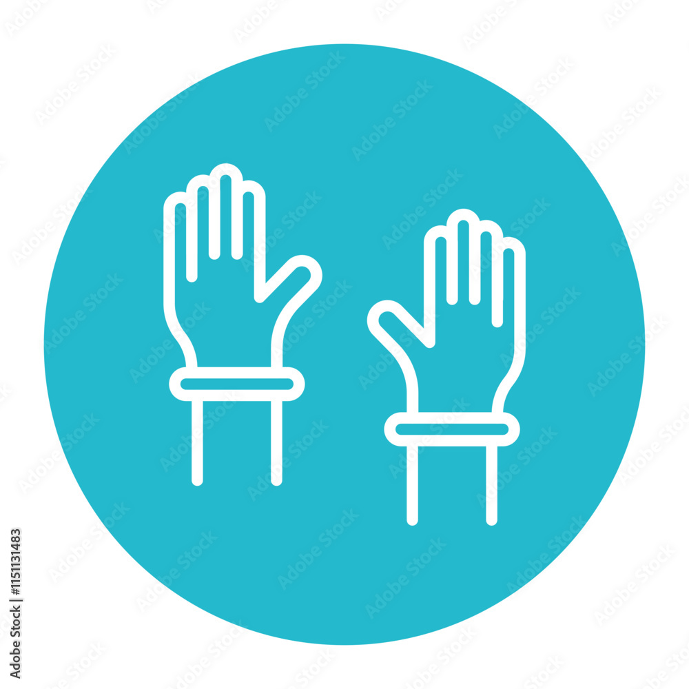 Surgical Gloves icon vector image. Can be used for Surgery. Surgical Gloves icon vector image. Can be used for Surgery.