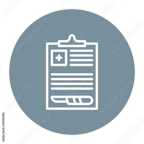 Surgical Chart icon vector image. Can be used for Surgery.