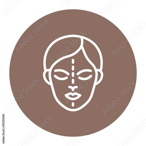 Facelift icon vector image. Can be used for Surgeries.