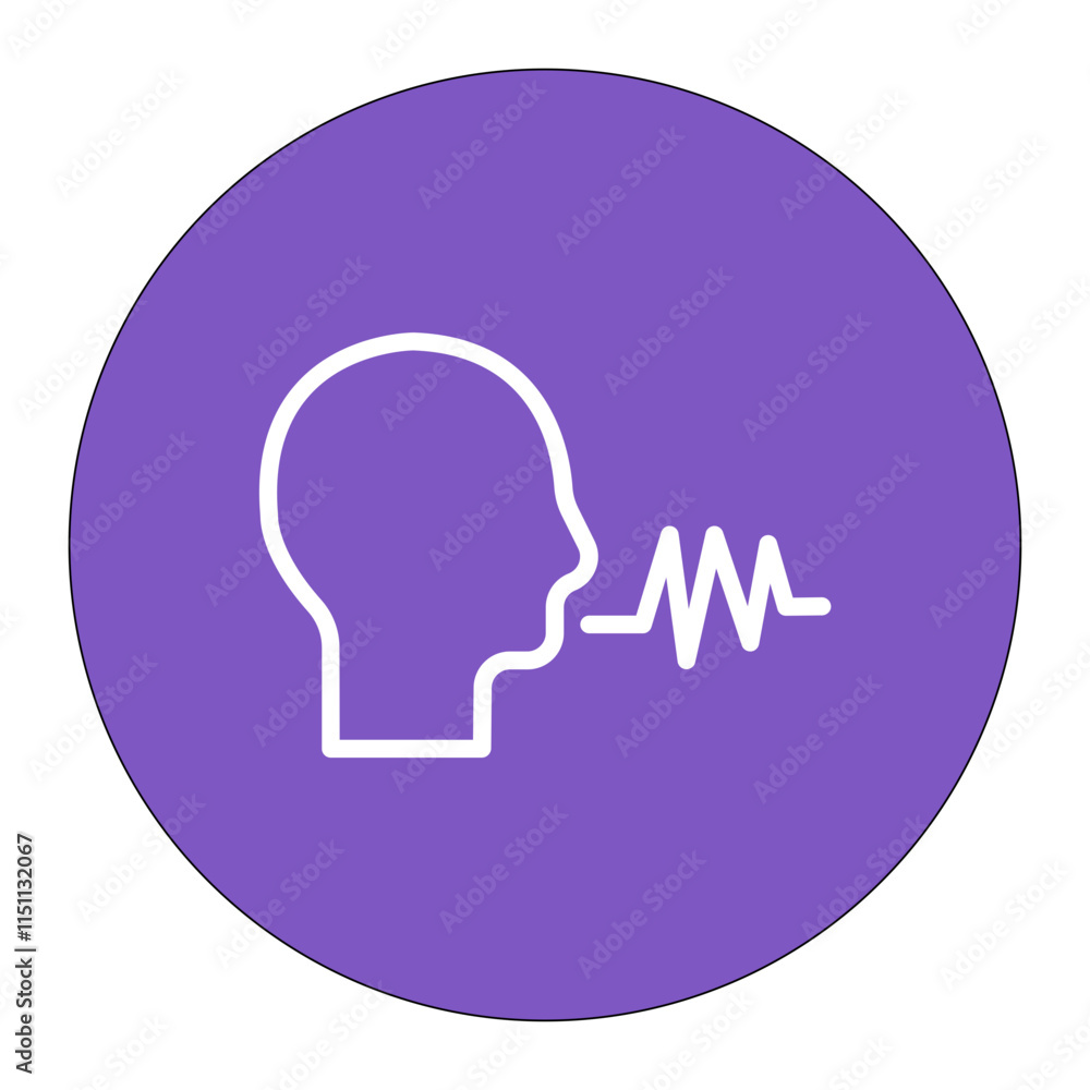Voice Analysis icon vector image. Can be used for Voice Recognition. Voice Analysis icon vector image. Can be used for Voice Recognition.