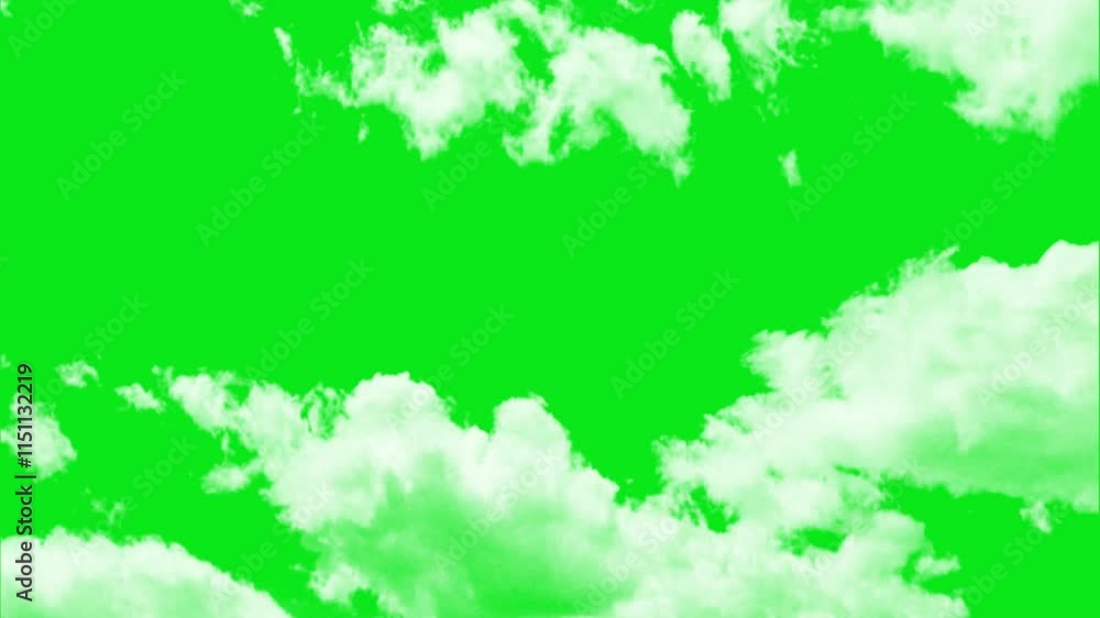 Green white clouds video, clouds green screen background, sky clouds animation on green background, white cloud green screen, cloud flying zoom shoot video. Green white clouds video, clouds green screen background, sky clouds animation on green background, white cloud green screen, cloud flying zoom shoot video.