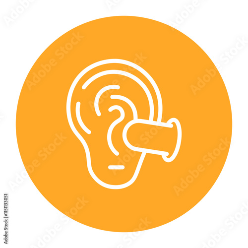 Ear Plugs icon vector image. Can be used for Travel Packaging.