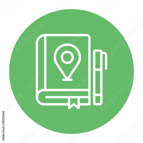 Travel Journal icon vector image. Can be used for Travel Packaging.