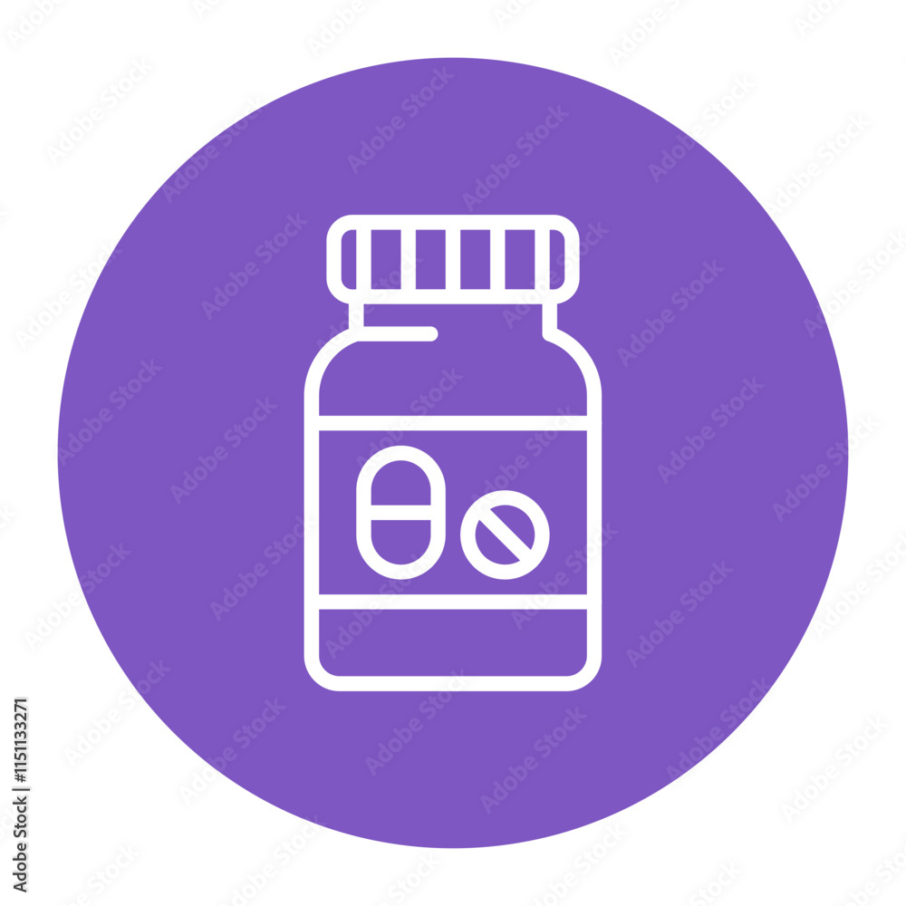 Medicine Bottle icon vector image. Can be used for Psychiatry. Medicine Bottle icon vector image. Can be used for Psychiatry.