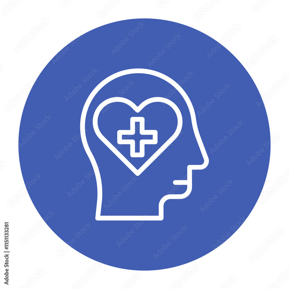 Mental Health icon vector image. Can be used for Psychiatry.