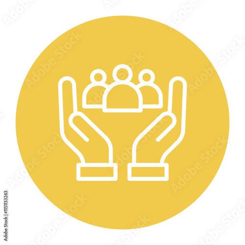 Group Therapy icon vector image. Can be used for Psychiatry.