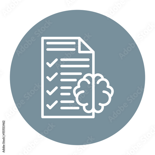 Mental Health Assessment icon vector image. Can be used for Psychiatry.