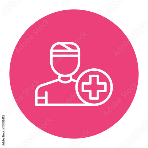Patient icon vector image. Can be used for Psychiatry.