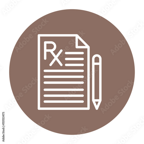 Prescription Pad icon vector image. Can be used for Psychiatry.