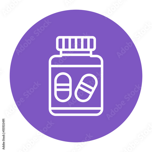Psychotropic Medication icon vector image. Can be used for Psychiatry.