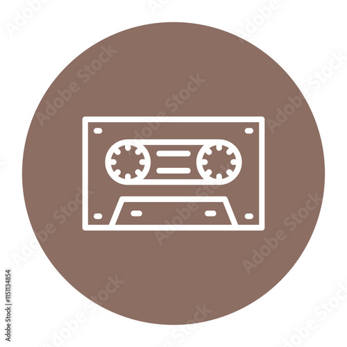 Mix Tape icon vector image. Can be used for Eighties.