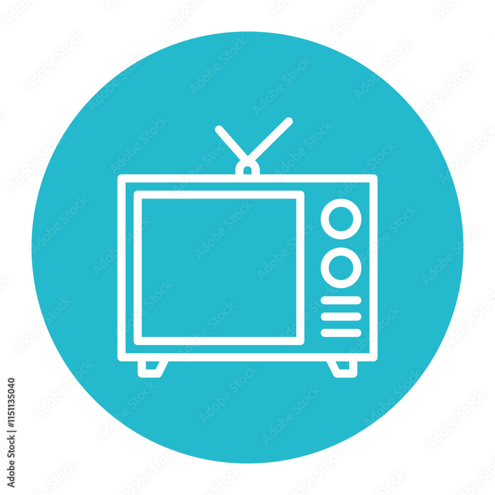 Retro TV icon vector image. Can be used for Eighties. Retro TV icon vector image. Can be used for Eighties.