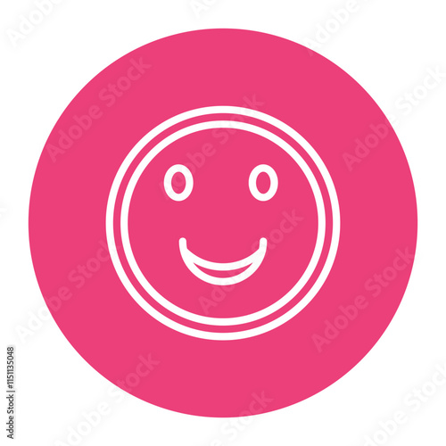 Smiley Face icon vector image. Can be used for Eighties.