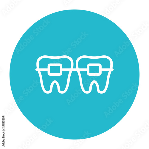 Brace icon vector image. Can be used for Orthopedics.