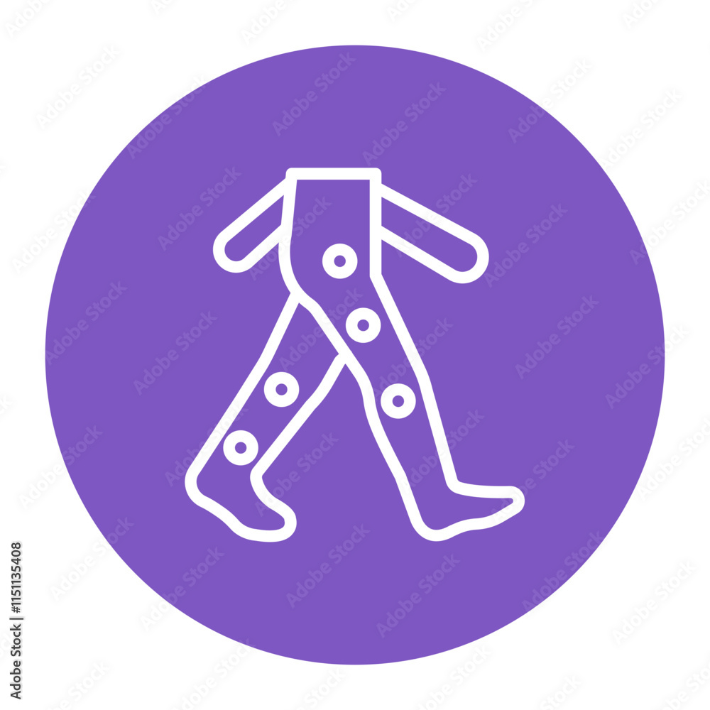 Gait Analysis icon vector image. Can be used for Orthopedics. Gait Analysis icon vector image. Can be used for Orthopedics.
