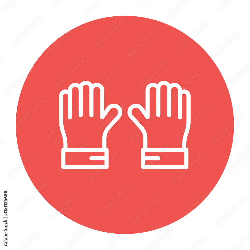 Gym Gloves icon vector image. Can be used for Weightlifting. Gym Gloves icon vector image. Can be used for Weightlifting.