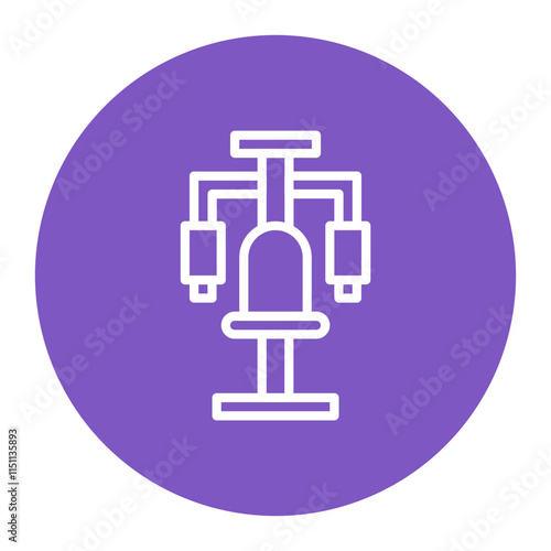 Pec Deck icon vector image. Can be used for Weightlifting.