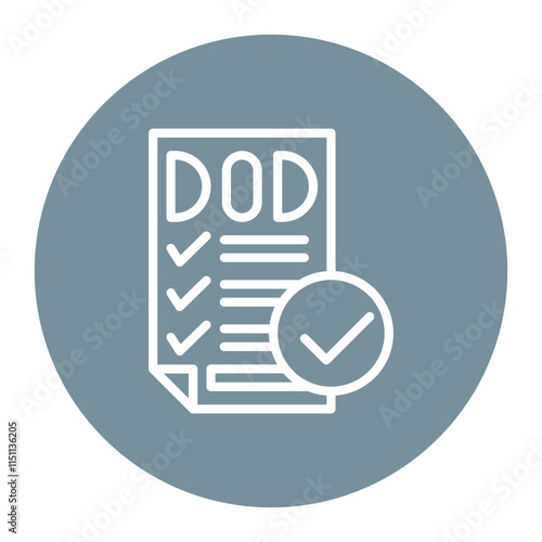 Definition of Done icon vector image. Can be used for Scrum Development.