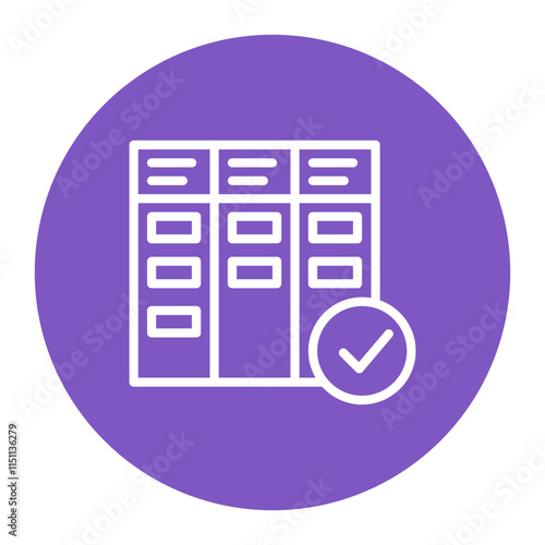 Kanban Board icon vector image. Can be used for Scrum Development.