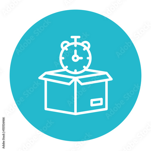 Timebox icon vector image. Can be used for Scrum Development.