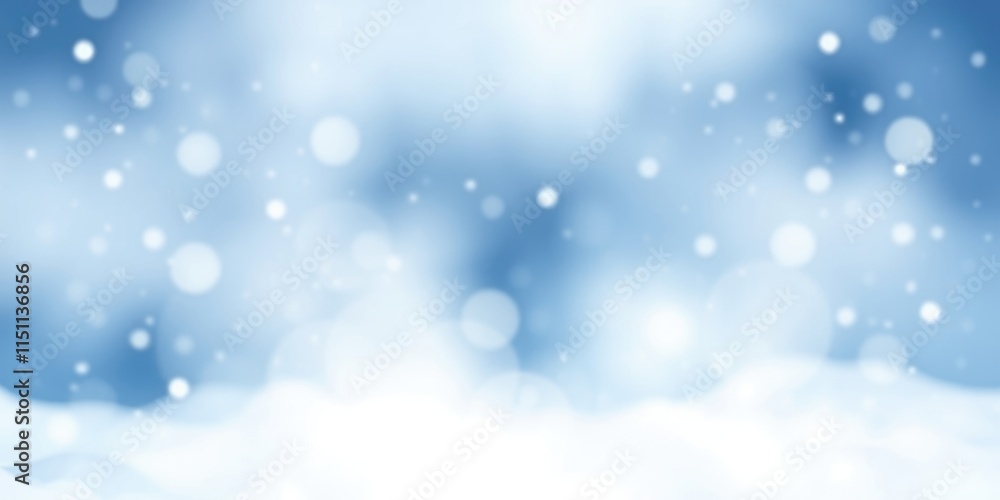 A calming winter backdrop featuring gentle snowflakes falling in a bluish haze, depicting a tranquil winter atmosphere perfect for various creative projects A calming winter backdrop featuring gentle snowflakes falling in a bluish haze, depicting a tranquil winter atmosphere perfect for various creative projects