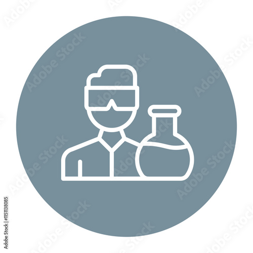 Lab Technician icon vector image. Can be used for Biotechnology .