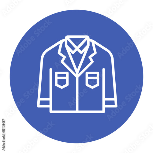 Lab Coat icon vector image. Can be used for Biotechnology .