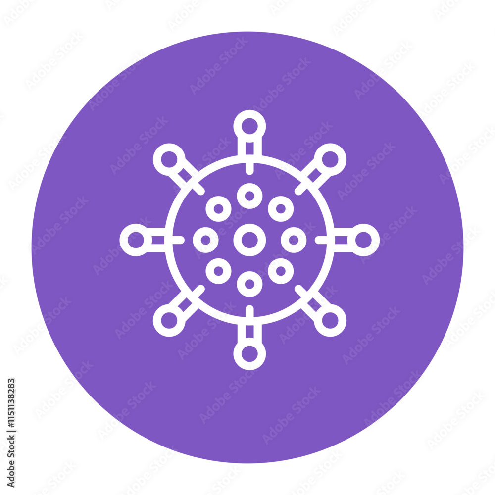 Virus icon vector image. Can be used for Biotechnology . Virus icon vector image. Can be used for Biotechnology .