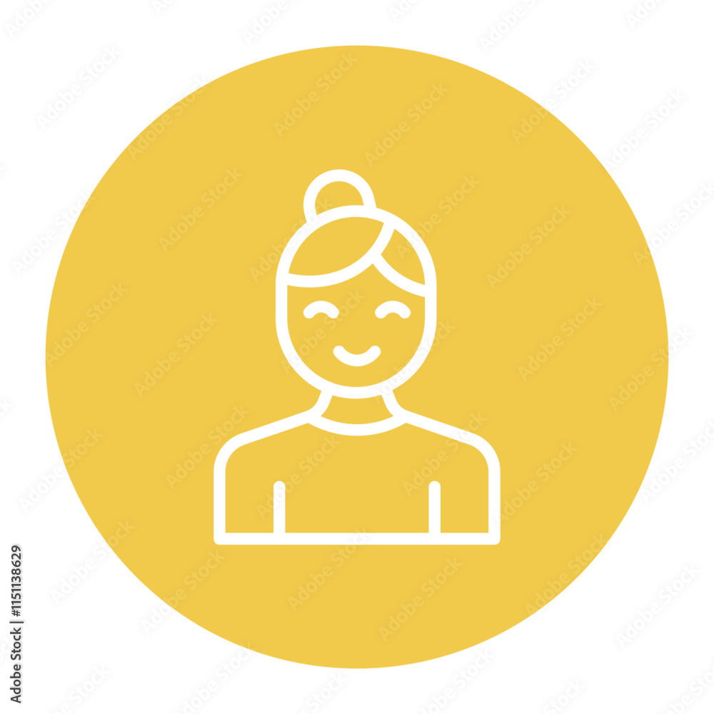 Grandmother icon vector image. Can be used for Family. Grandmother icon vector image. Can be used for Family.