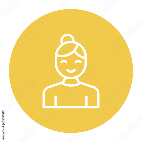 Grandmother icon vector image. Can be used for Family.