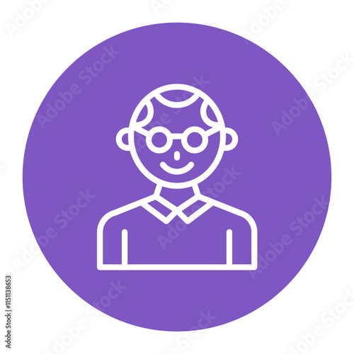 Uncle icon vector image. Can be used for Family.