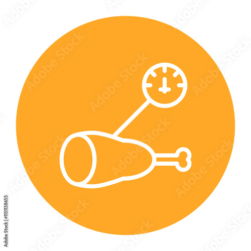 Cooking Thermometer icon vector image. Can be used for Food Processing.