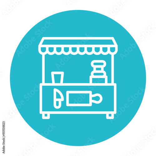 Food Prep Station icon vector image. Can be used for Food Processing.