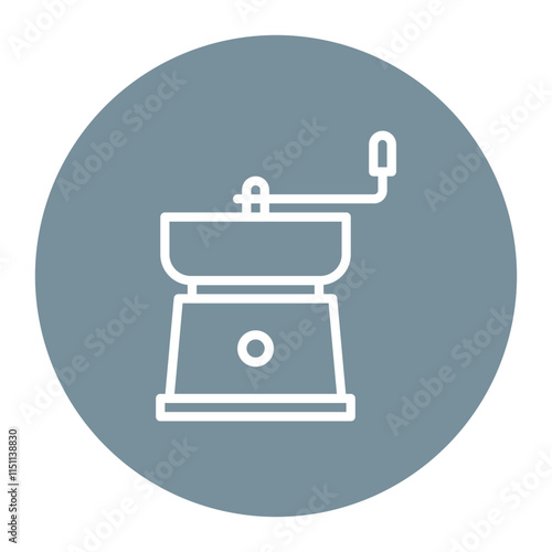 Grinder icon vector image. Can be used for Food Processing.