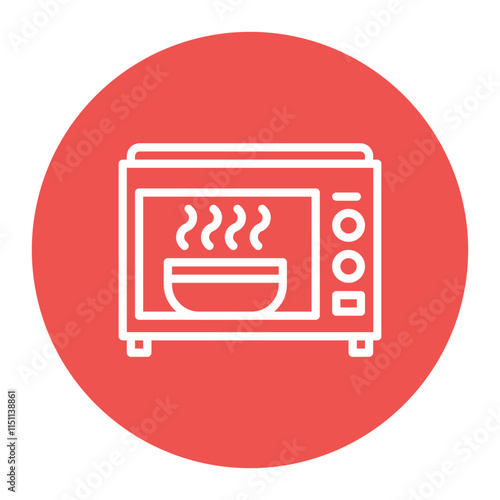 Oven icon vector image. Can be used for Food Processing.