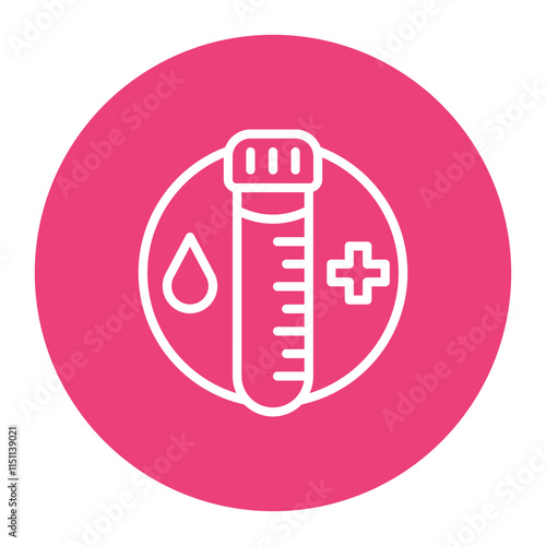 A1C Test icon vector image. Can be used for Diabetes.