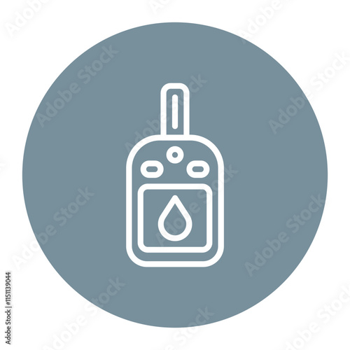 Blood Glucose Monitoring icon vector image. Can be used for Diabetes.