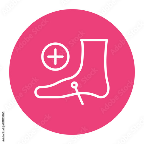 Diabetic Neuropathy icon vector image. Can be used for Diabetes.