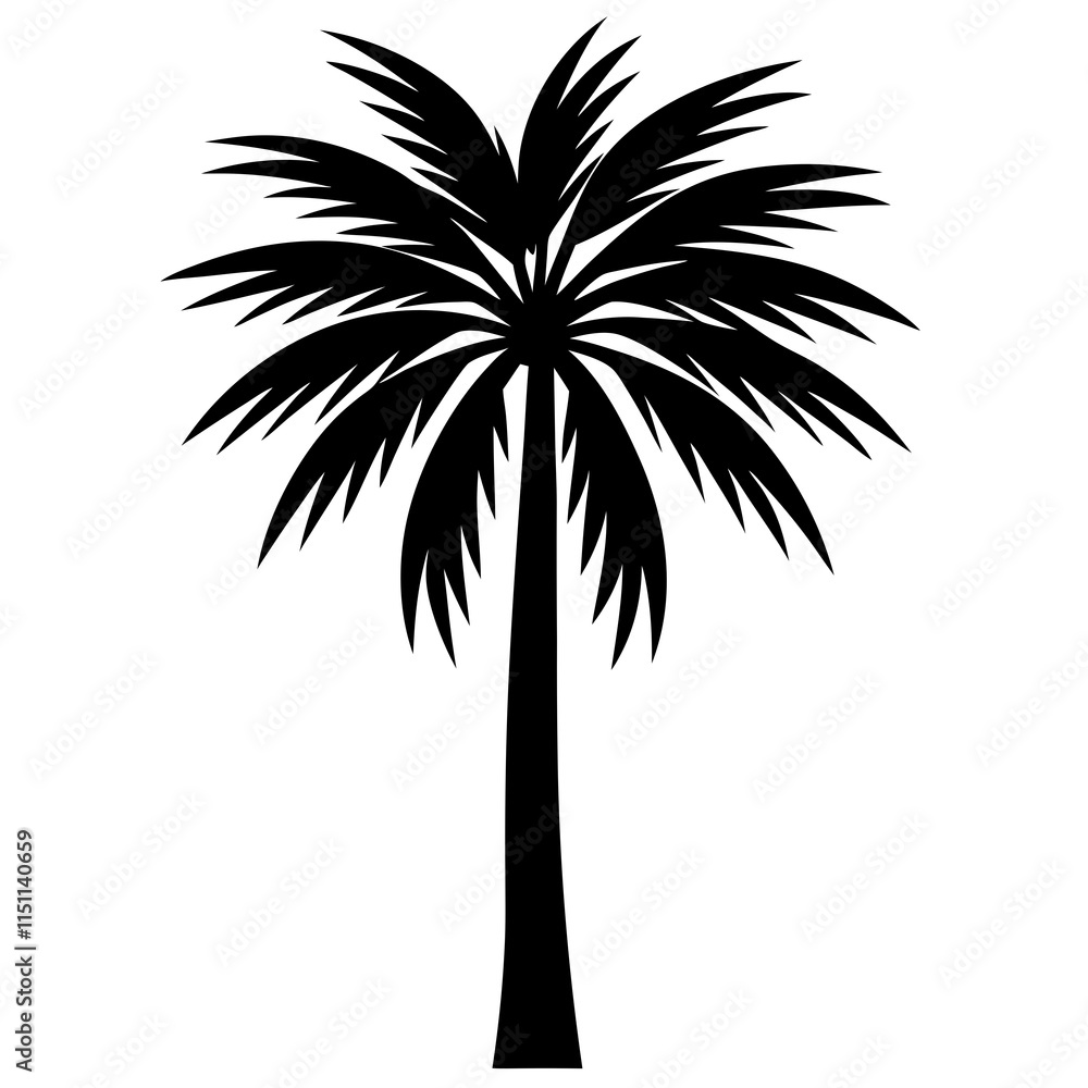 Fototapeta premium palm tree silhouette