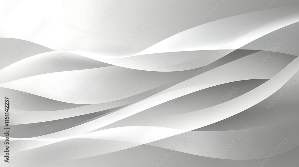 Abstract smooth gray white waves background. Abstract smooth gray white waves background.