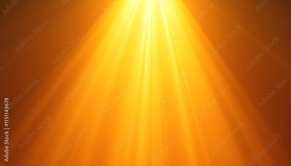 Obraz premium Golden Sunburst Light Background