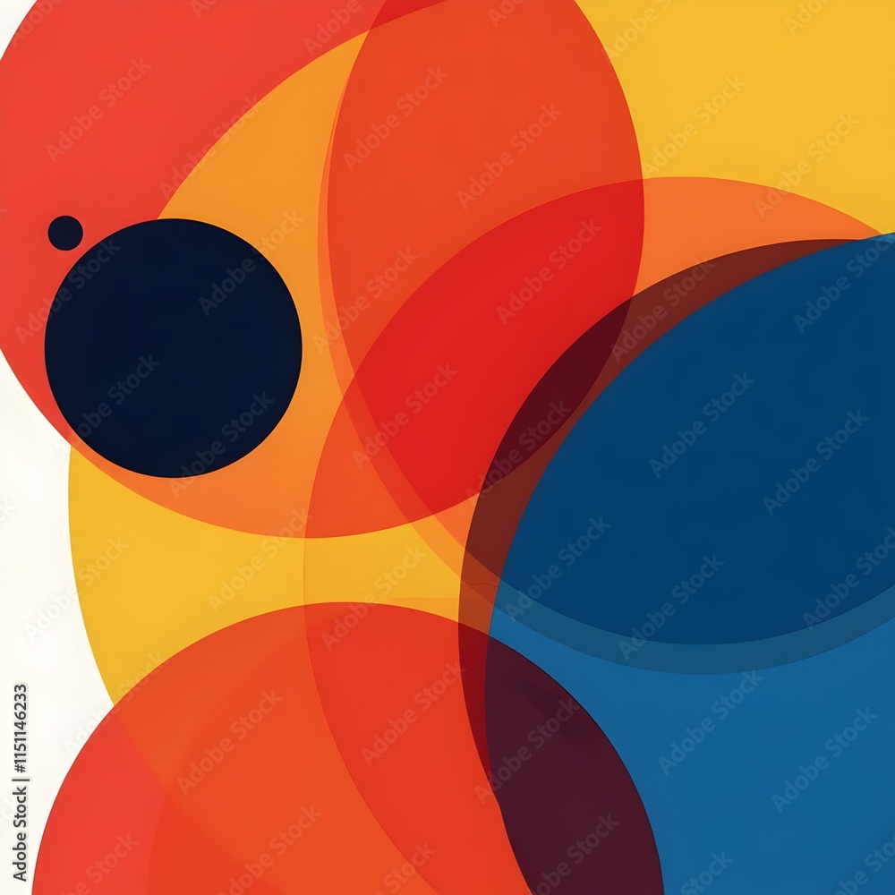 Obraz premium abstract colorful background with circles