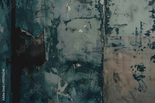 Distressed textures on a grunge background videofilm, offering a retro, worn aesthetic. photo