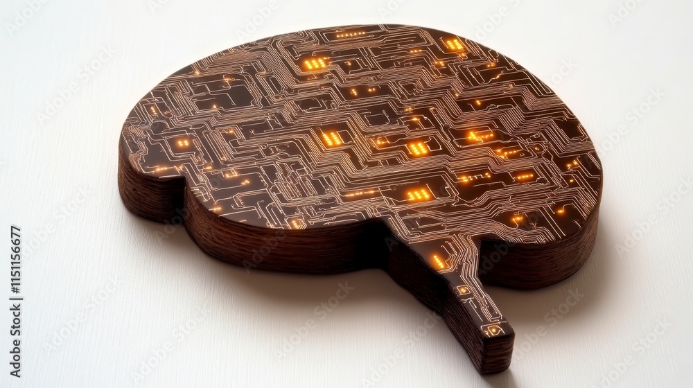 A stylized brain design made of circuit patterns, featuring illuminated sections, symbolizing the intersection of technology and neuroscience. A stylized brain design made of circuit patterns, featuring illuminated sections, symbolizing the intersection of technology and neuroscience.