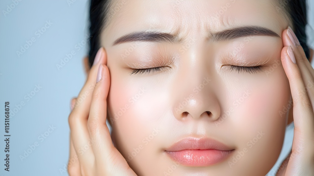 Asian Woman Massaging and Rubbing Her Irritated Eyes to Find Relief from Eye Fatigue Eye Strain and Digital Eye Strain Caused by Extended Screen Time and Overwork Vision Care and Self Care Concept Asian Woman Massaging and Rubbing Her Irritated Eyes to Find Relief from Eye Fatigue Eye Strain and Digital Eye Strain Caused by Extended Screen Time and Overwork Vision Care and Self Care Concept