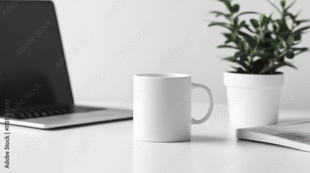Obraz premium Mug Mockup Glasses Template