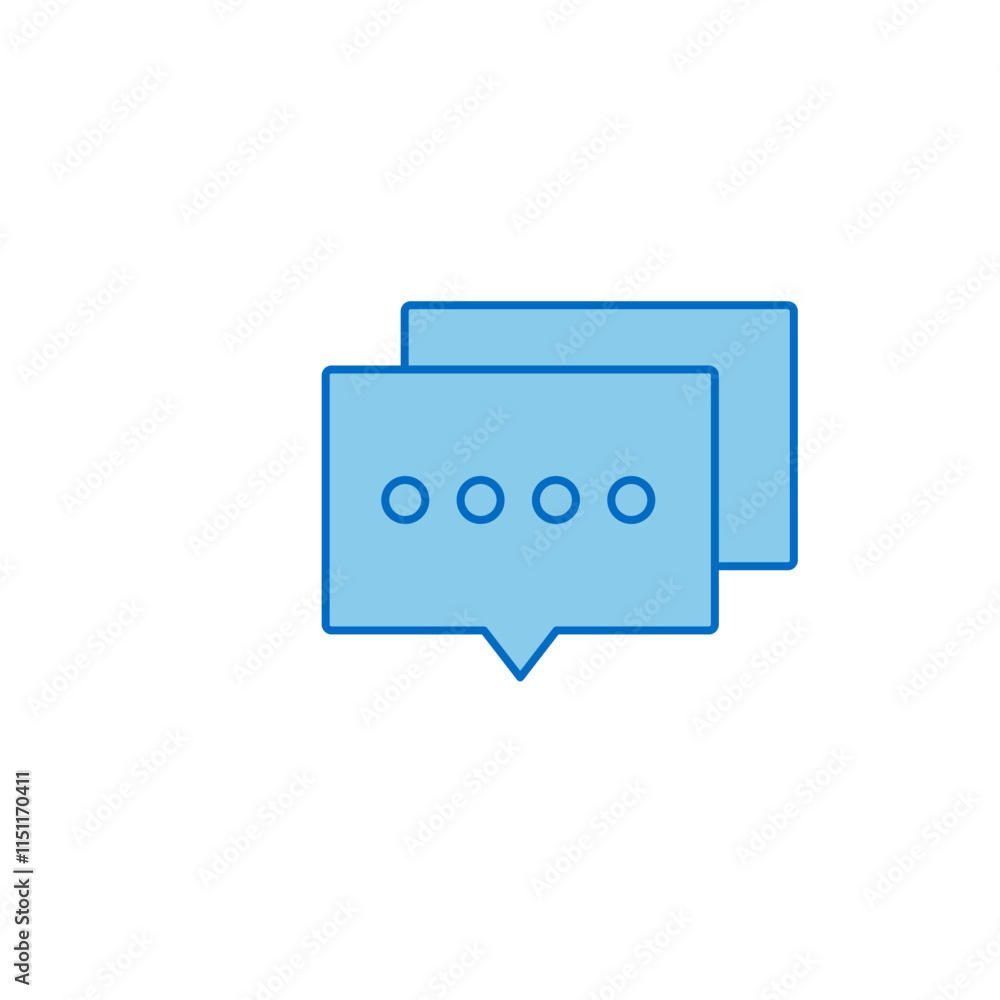 Fototapeta premium The message box icon on white background.