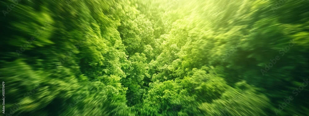 Lush Green Canopy of a Dense Forest with Sunlight Filtering Through Treetops, Showcasing Vibrant Nature and Serene Landscapes in a Naturally Beautiful Environment Lush Green Canopy of a Dense Forest with Sunlight Filtering Through Treetops, Showcasing Vibrant Nature and Serene Landscapes in a Naturally Beautiful Environment