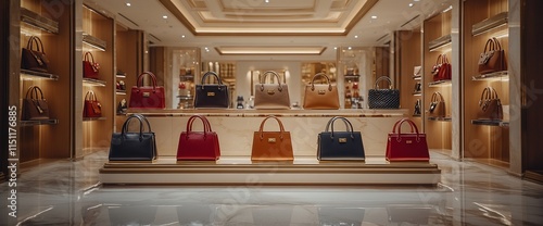 Wallpaper Mural A luxurious display of handbags in a stylish retail environment. Torontodigital.ca